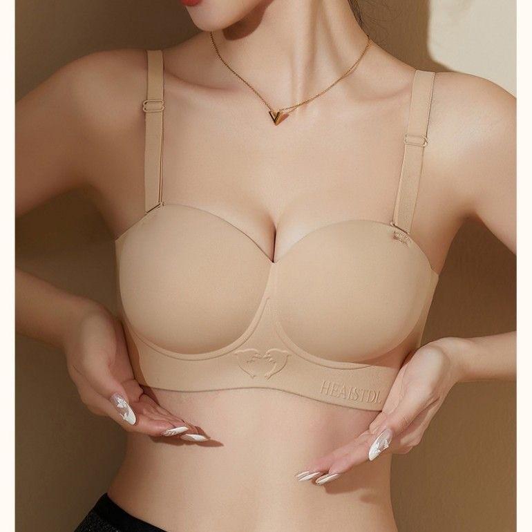 Underwear women's sexy small breasts gather and show a large upper support, anti-sagging, seamless shaping, closed breasts, thickened bra cover