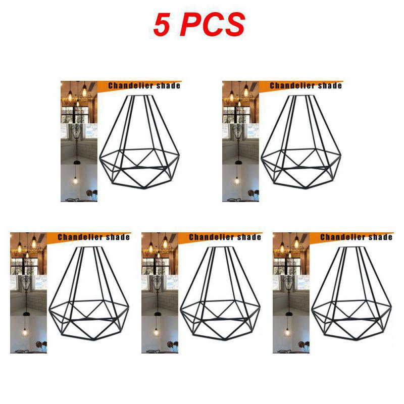 Iron Hanging Lamps For Ceiling Lights Shade Chandelier Pendant Dinning Home Decor Retro Parlor Edison Metal Wire Cage Modern