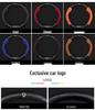 Baojun Steering Wheel Cover: Fits 730/510/560/310/530/E200/Kiwi, Genuine Leather, Suede & Carbon Fiber.