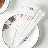 Eco-Friendly Bone China Ceramic Chopstick Set: Non-Slip, High Strength, Anti-Mold, Personalized Design for Home Use.