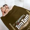 Arnott's Tim Tam Schokoladenkekse Design Überwurfdecke Dekorative Betten Bettdecke Weiche Plüsch karierte Flanelldecken