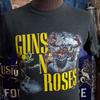 Vintage 1988 Guns Roses Appetite Was Here 2-stronny metalowy rock 80s koszulka koncertowa muzyka fan zespół 38 M