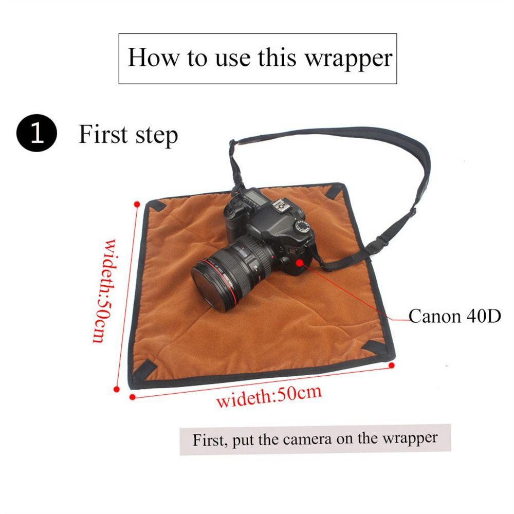 Folding Camera Wrap Cloth Cover Blanket Camera Protective Cover Camera Protective Wrap  Lens Flash