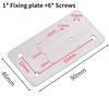 Cupboard Door Kitchen Hinge Repair Kit Plate Fixing Screws Cabinet Durable Tool