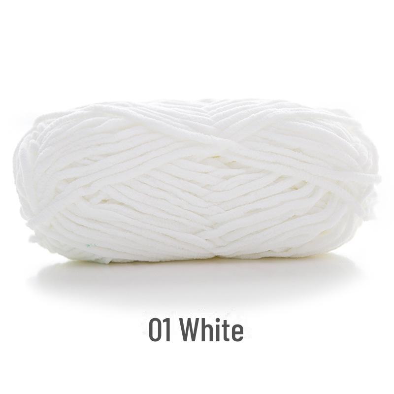 Snowball Mengzaizi DIY Wool Crochet Kit: Knitted Blanket, Scarf, Doll, Slippers