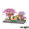 Mini Sakura Tree Building Blocks Set Diy Cherry Blossom Bricks With Light Treehouse Model Ornament Romantic Gift For Girlfriend