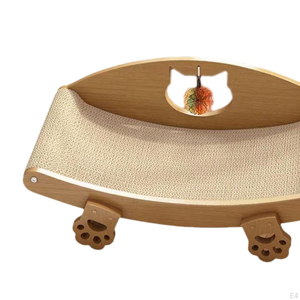 Sisal Cat Scratcher Bed Furniture Prevents Damage Scratch Lounger Pad for Nest