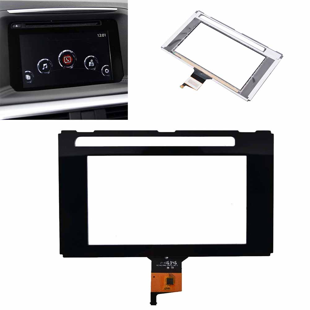 7 Inch Touch Screen Digitizer for Mazda CX5 2015 2016 Navigation Radio Display Model KA5F611J0A OEM Compatible Part