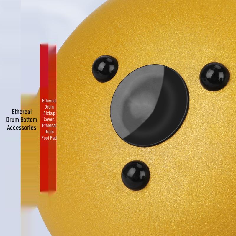 Ethereal Drum Silicone Anti-slip Feet Pads & Pickup Cover for 13-tone/15-tone Drums Single Foot Pad