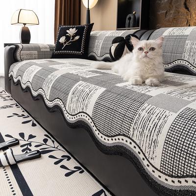 Premium Luxury All Season Sofa Cushion Covers Non Slip Linen Cotton Blend Decorative Sofa Slipcovers Couch Throw Pillows