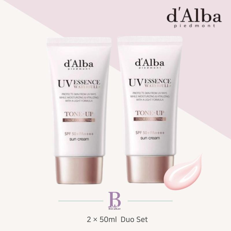 d'Alba Duo de Crèmes Solaires Waterfull Tone-Up – SPF50+ PA++++ (50 ml x 2)