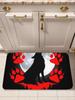 1 Stück Wolf Küchenteppich Rutschfeste Fußmatten Pop-Design Badezimmerteppich Badematte Teppich für Zuhause Spüle Wäsche Dekor