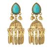 Exquisite Chinese Ethnic Tassel Earrings – Niche Retro, High-End Bell Design