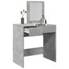 VidaXL Dressing Table with Mirror Concrete Grey 73x46.5x120 Cm, Makeup Table, Bedroom Dressing Table, Dressing Table with 848223