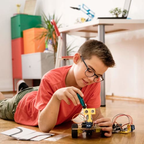 Miuzei Micro Servo Motor, 9g, 180, 10 Metal Gears, High Torque, for RC Helicopters, Airplanes, Boats, Robots, and Arduino