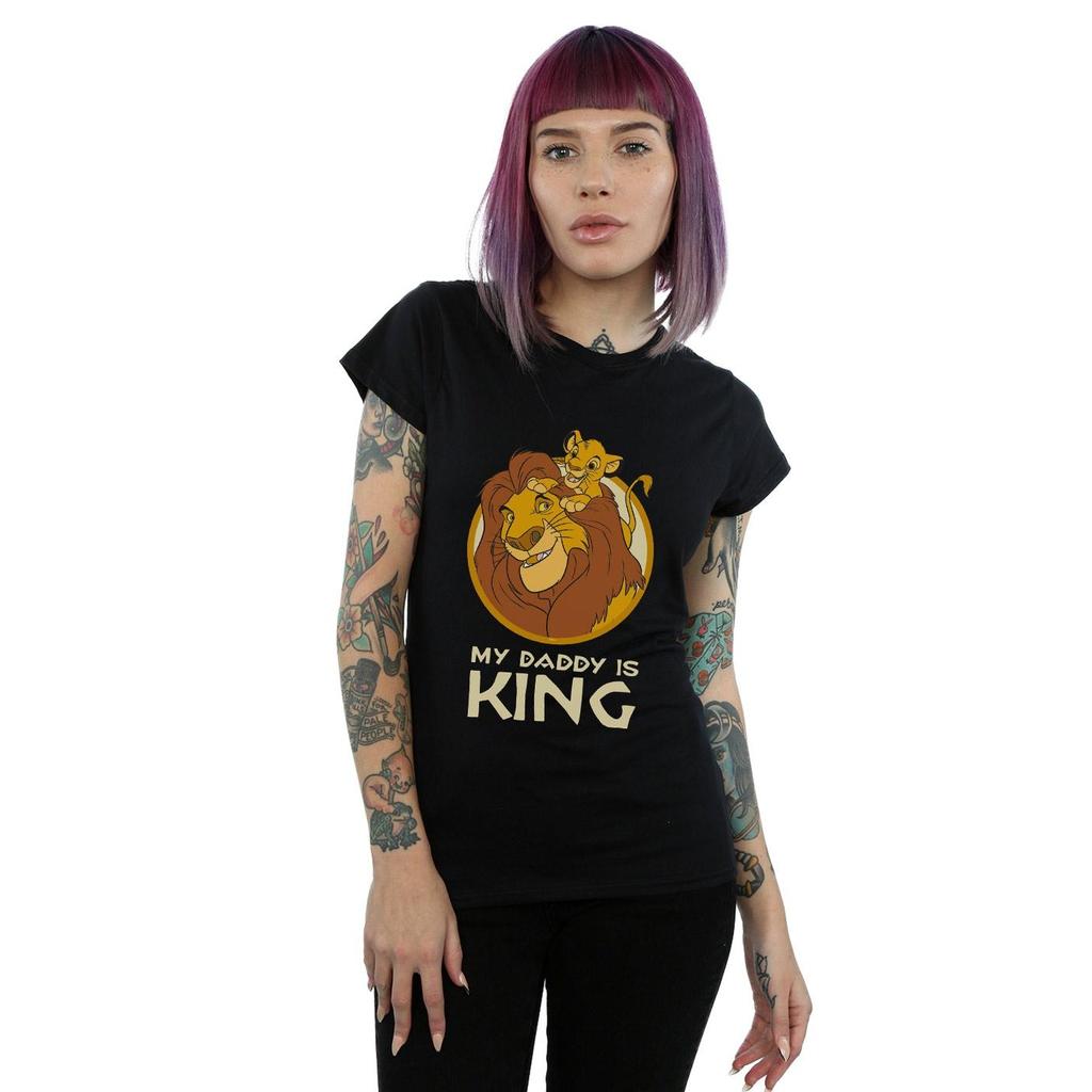 Disney Womens/Ladies The Lion King My Daddy Is King Cotton T-Shirt