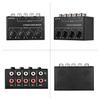 Summina 4-Channel Mini Stereo Audio Mixer with RCA Inputs, Separate Volume Control, Full Metal Shell