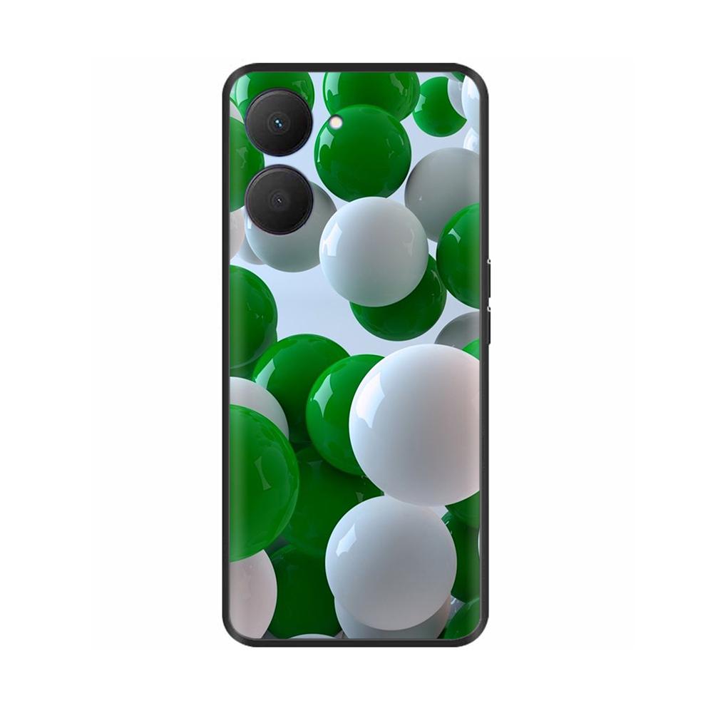 Soft Phone Cover For Realme 10 4G Case 6.4'' Black Silicone Marble Space Fundas for Realme 10 4G TPU Cases Realme10 2022 Bumpers