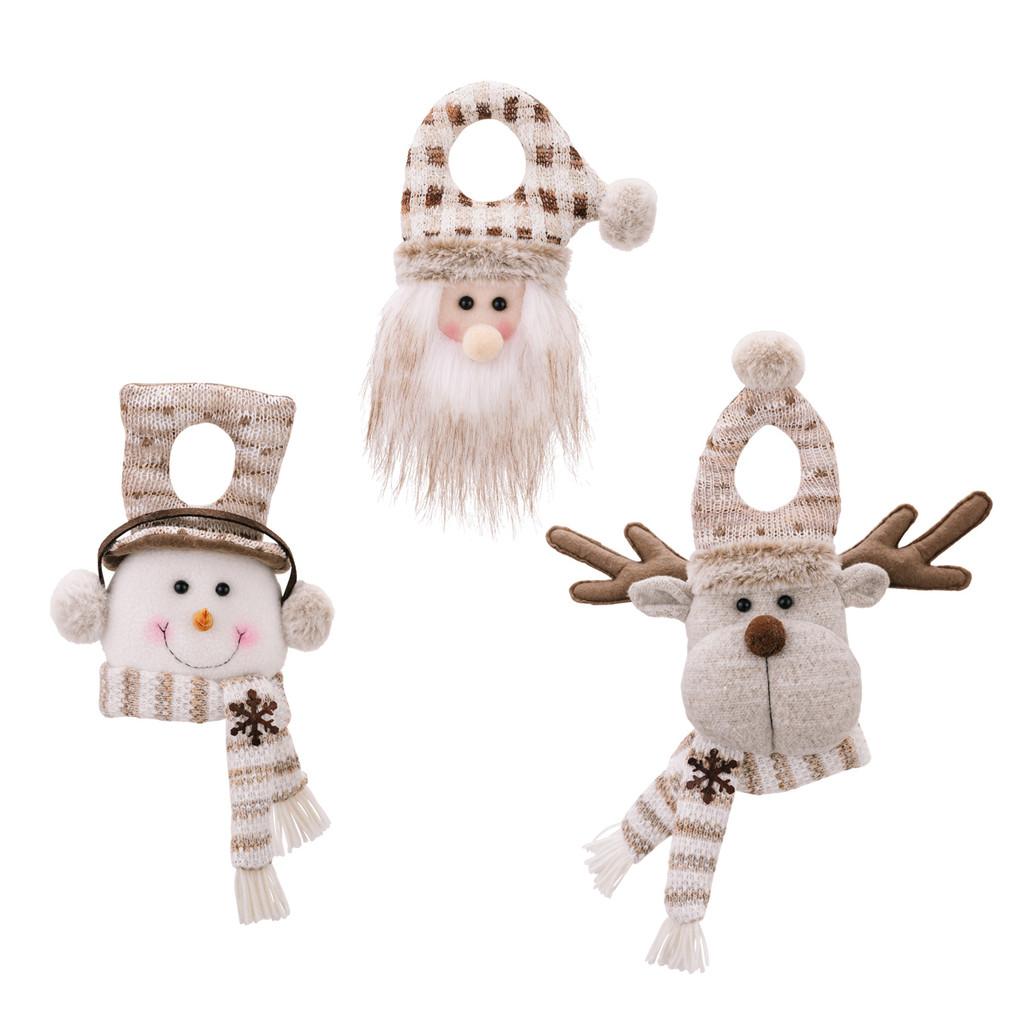 Creative European Style Door Hanging Santa Claus Snowman Reindeer Festive Decorations