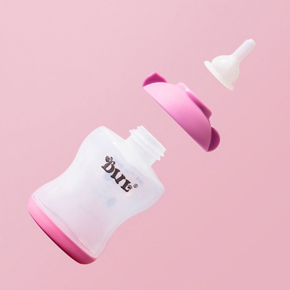 Bite Resistance Cat Nursing Milk Bottle Anti Choking Cat Milk Feeder  For Kitten Puppy Rabbits