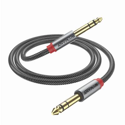 ANYPLUS 6.35mm Instrument Cable, [5m] 6.35mm Guitar Line Stereo Standard Plug Cable, Poles To Poles, Used To Connect Tuners, Guitars, Loudspeakers,