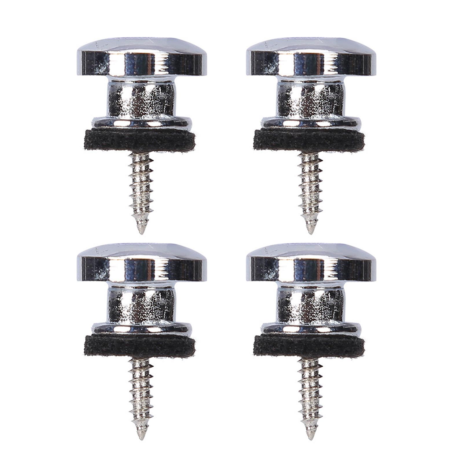 

4 Pcs Metal Heavy Duty Guitar Strap Lock End Pin Replacement Guitar Straplock Button Tail Pins Strap Retainer System 1 разноцветный