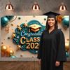 Congrats Background Balloon Decor Graduation Celebration Banner Graduation Decoration Display Elegant Design For Graduation