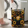 Collapsible Laundry Basket Large Round Waterproof Fabric Hamper Dirty Clothes Storage Bin Toy Organizer with Handles