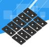 10Pcs Aluminum   End   Alloy Metal Cover Plate Linr Moving Parts 3060 Double Holes
