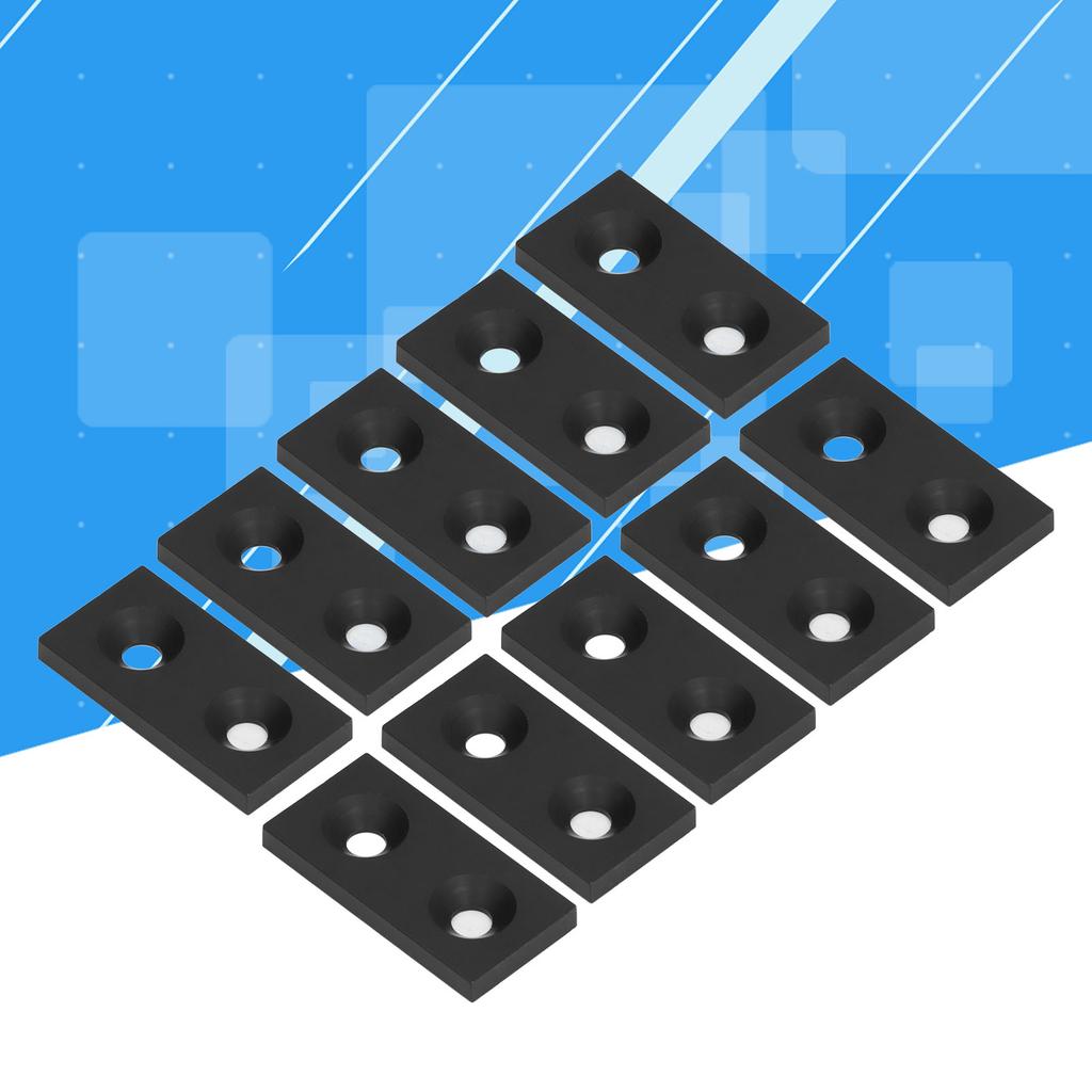 10Pcs Aluminum   End   Alloy Metal Cover Plate Linr Moving Parts 3060 Double Holes