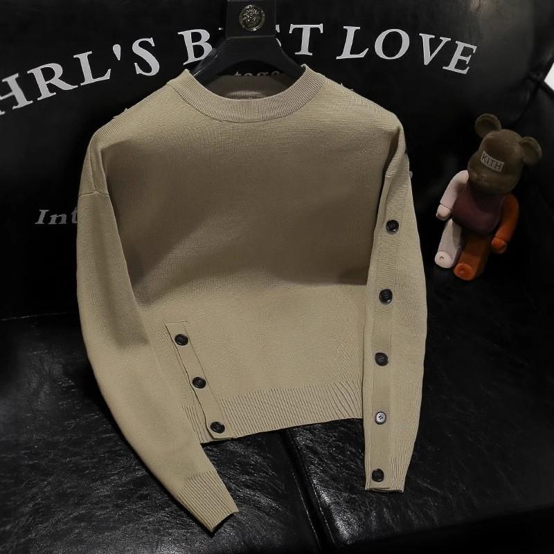 Womens Round Neck Long Sleeve Knit Sweater Casual Loose Fit Pullover Top Fall Winter
