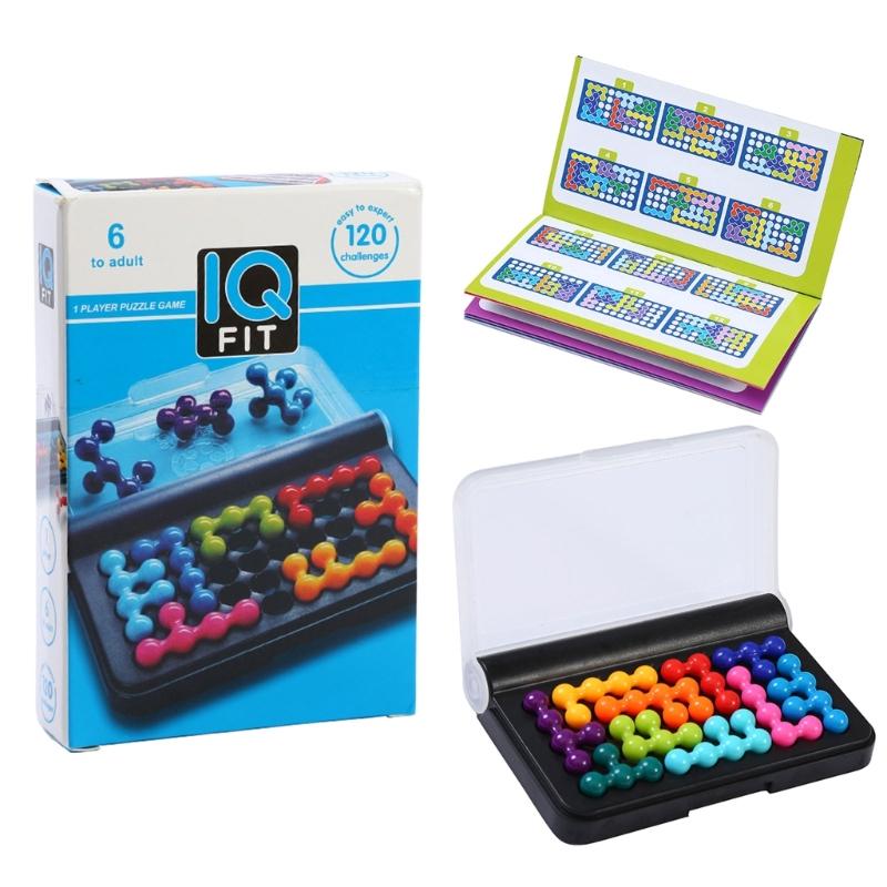 

Colourful Puzzle Playset for Age 3-6 Toy Educational Puzzle Set Spatial Toddlers Gifts Party Supplies 1