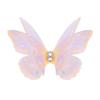 50 Stück 3D Organza Stoff Schmetterlings-Applikationen Doppellagige Chiffon Schmetterlings-Stickerei-Aufnäher Handgefertigte Haarnadel-Accessoires