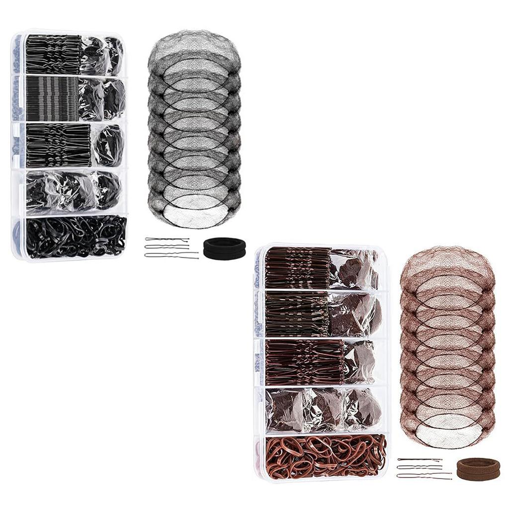 260 Pieces Dance Hair Accessories Kit Includes U Shaped Pins Bobby Pins Styling Tool for Ballet Bun and Competitions