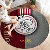 AFC Ajax Custom Name Round Area Rug,Carpet Rug for Living Room Bedroom Sofa Playroom Decor,Non-slip Floor Mat