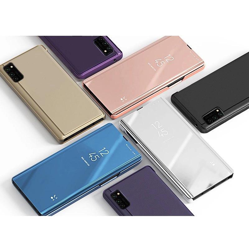 Clear View Case Flip Cover For Samsung Galaxy A03S Black