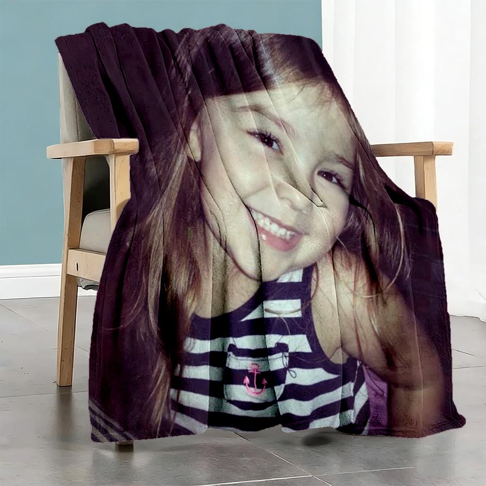 Customize Picture Personalized picture Blanket Throw Personalized Blanket Soft & Cozy Versatile for Office Chair Home Decor Bed Livingroom