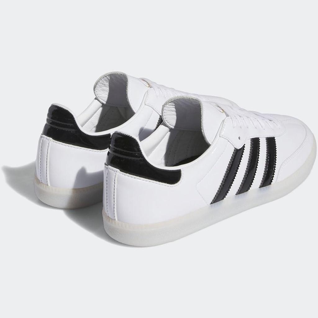Adidas Dill Samba Patent Leather Size Japan Shoes, White/Core Black/Gold Metallic, IE5158, 27.0cm,