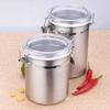 4/5palcová kovová vzduchotěsná dóza na sušené mléko, kávová zrna, čajová dóza s víčkem