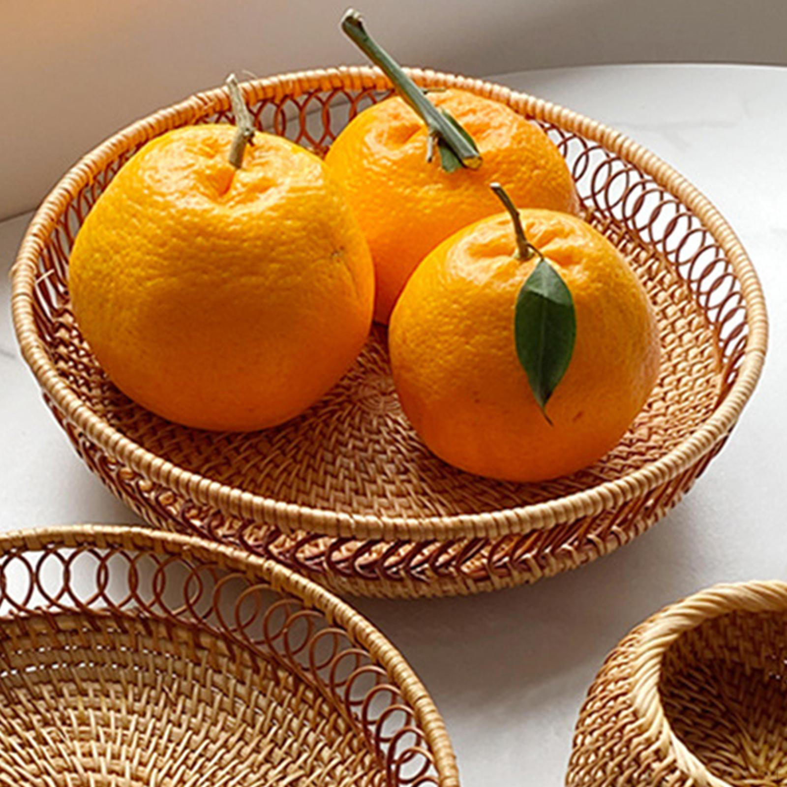 

Корзина для яиц, плетеная еда, декоративный декор для сервировки, деревенский пикник 22x6cm