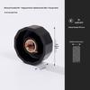 Hexagonal Plum Blossom Plastic Rubber Hand-Tightened Nut with Blind Hole Copper Core Handle, M4-M8.