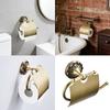European Brushed Toilet Paper Holder Wall Mounted Space Saving Retros Gold Decorative Bathroom Accessories
