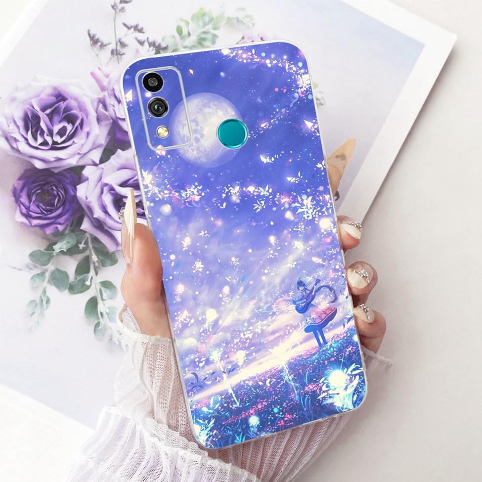 Transparent Cover For Honor 9X Lite Case Cute Fashion Butterfly Funny Painted Casing For Honor JSN-L21 JSN-L22 JSN-L23