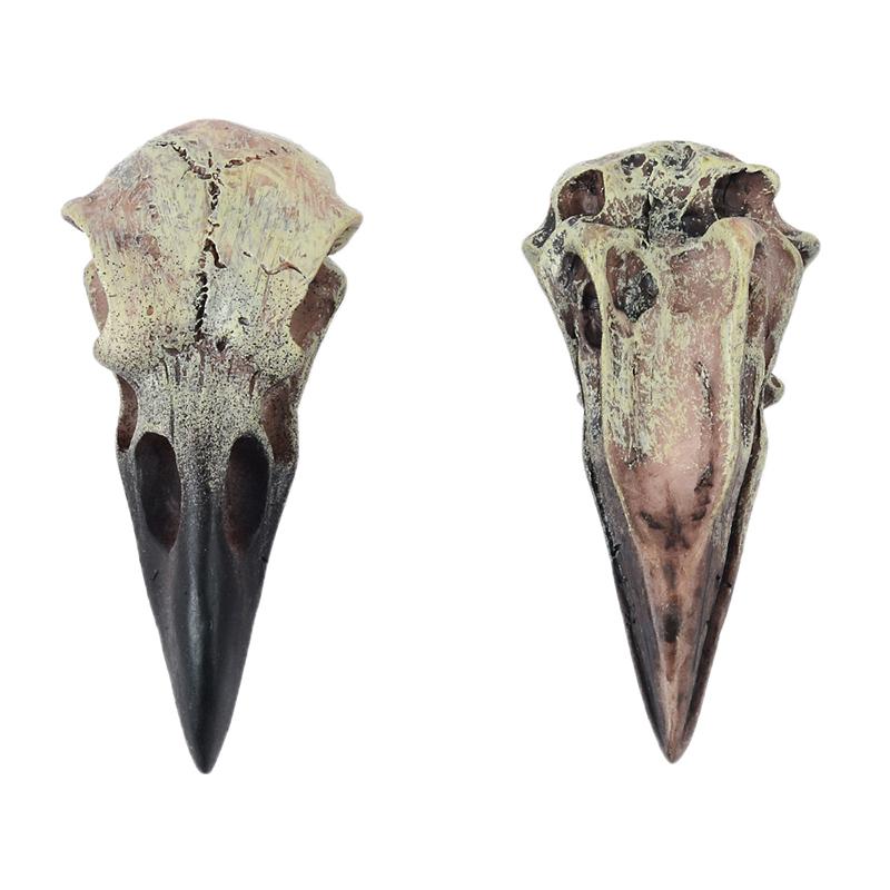[LA]1Pc Crow Skull Pendant For Adult Halloween Goths Jewelry Resin Raven Skull Pendant Party Decorations Novelty Jewelry Gift