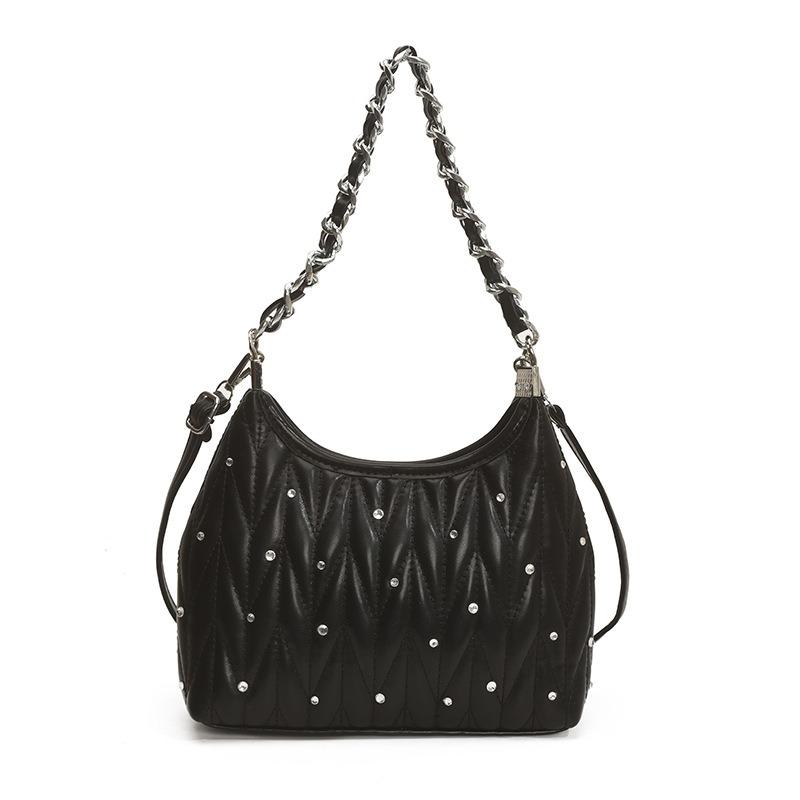 Rhombus Chain Underarm Bag Women's New Summer Fashion Shoulder Bag Versatile Messenger Bag