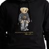 Polo Ralph Lauren FW24 25 Spring Summer New Year Edition Bear Pattern Hooded Long Sleeve Fleece Sweatshirt Men Sweatshirt Black MNPOKNI16821811