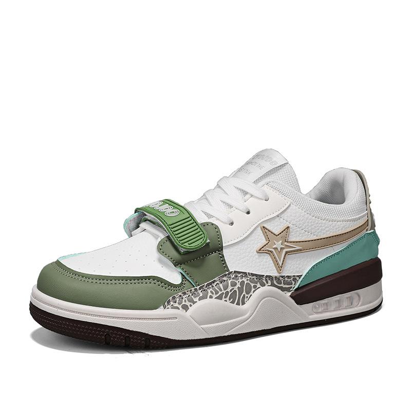 

2024 summer new low-top skateboard shoes for boys and girls, small white shoes, live broadcast sports mesh breathable couple shoes 44