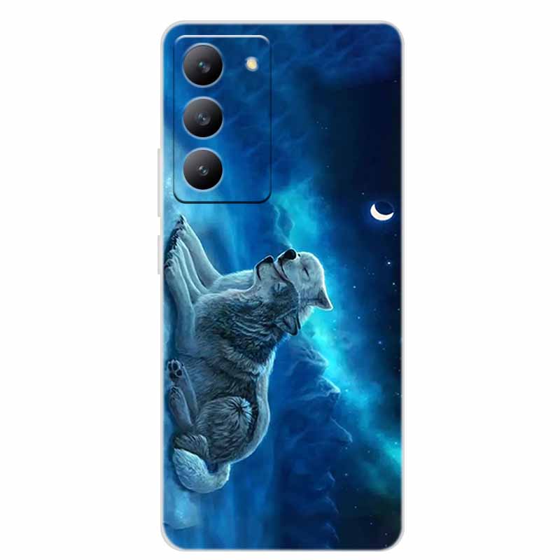 For Redmi 15 4G Phone Case Fashion Flowers Transparent Silicone TPU Soft Back Cover Case For Xiaomi Redmi 15 5G Case Redmi15 Bag