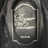 Excelentes Botas Curtas ROGER VIVIER VIV UTILITY BOOTIE 85 Couro Preto Feminino 35 Usadas
