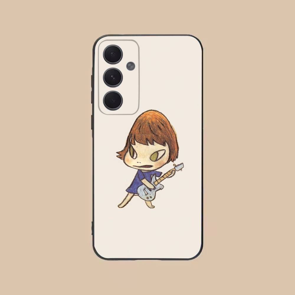 Y-Yoshitomo N-Nara Phone Case For Samsung S25,24,21,22,23,20,S30,Ultra,Plus,Fe,Lite,Note,5G Black Cover